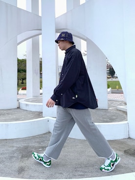 「WEAR」｜「アイテム（帽子）」を使った、julian90さん（メンズ・184cm）の春コーディネート