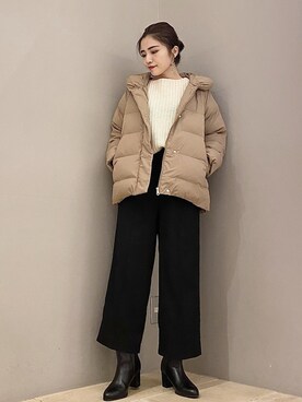 「ナカワタジャケット」｜chieminさん（レディース・162cm）の冬コーディネート