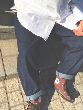 「allstar」｜「アイテム（Tシャツ/カットソー）」を使った、るださんさん（メンズ・167cm）の春コーディネート