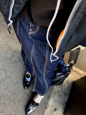 「Alpha Industries（アルファインダストリーズ）のアイテム（MA-1）」を使った、tarutoさん（レディース・158cm）の春コーディネート