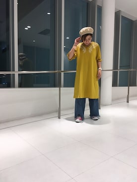 「JUNRED（ジュンレッド）のアイテム（その他）」を使った、risaさん（レディース・155cm）の春コーディネート