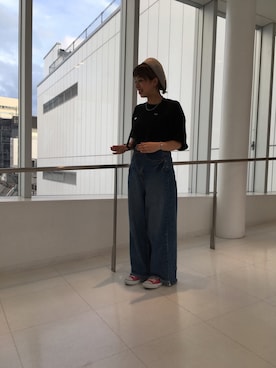 「JUNRED（ジュンレッド）のアイテム（その他）」を使った、risaさん（レディース・155cm）の夏コーディネート