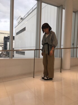 「JUNRED（ジュンレッド）のアイテム（その他）」を使った、risaさん（レディース・155cm）の夏コーディネート