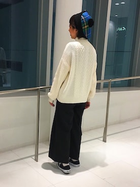 「JUNRED（ジュンレッド）のアイテム（その他）」を使った、risaさん（レディース・155cm）の秋コーディネート