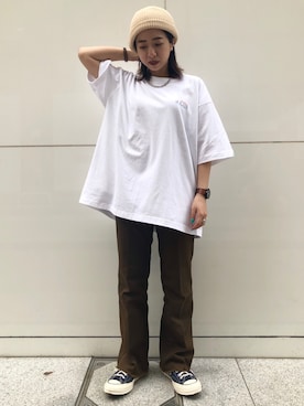「JUNRED（ジュンレッド）のアイテム（アクセサリー）」を使った、risaさん（レディース・155cm）の春コーディネート