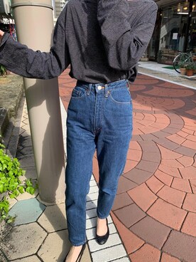 「リーバイス」｜AKANEさん（レディース・153cm）の春コーディネート