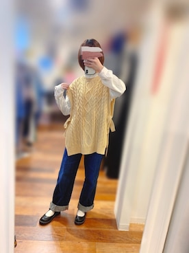 「apres jour（アプレジュール）のアイテム（その他シューズ）」を使った、もりあず。さん（レディース・158cm）の冬コーディネート