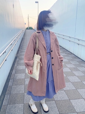 「apres jour（アプレジュール）のアイテム（その他シューズ）」を使った、もりあず。さん（レディース・158cm）の春コーディネート