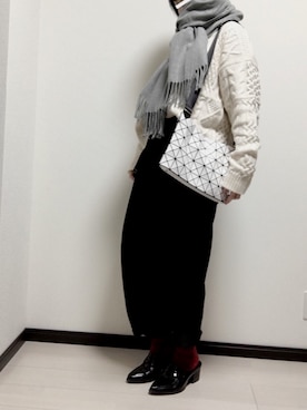 鶴さん（レディース・159cm）の冬コーディネート