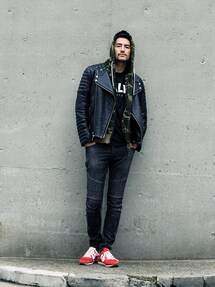 Balmain Homme BALMAIN | Men - jacket bomber aviator Lambskin ワックス　ボア　ライダースジャケット AW16 ジャケット・アウター