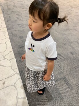「アイテム（スカート）」を使った、Rinnaさん（キッズ・90cm）の夏コーディネート
