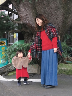 「娘」｜「アイテム（スニーカー）」を使った、すぎこさん（レディース・158cm）の秋コーディネート