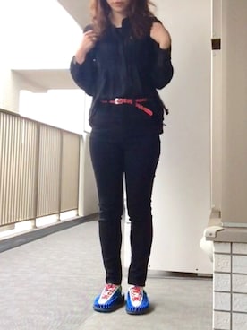 「スボーツミックス」｜「アイテム（サンダル）」を使った、すぎこさん（レディース・157cm）の春コーディネート