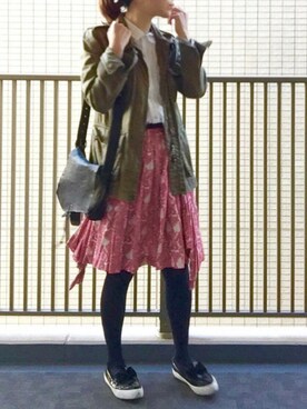 「d'un a dix（アナディス）のアイテム（ジャケット/アウター）」を使った、すぎこさん（レディース・158cm）の冬コーディネート