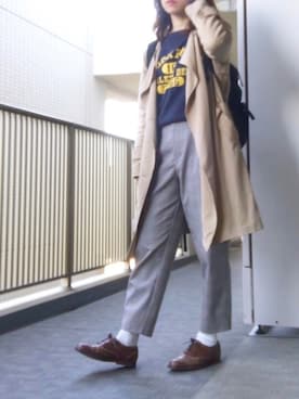 「JOHNNY MOKE（ジョニーモーク）のアイテム」を使った、すぎこさん（レディース・157cm）の春コーディネート