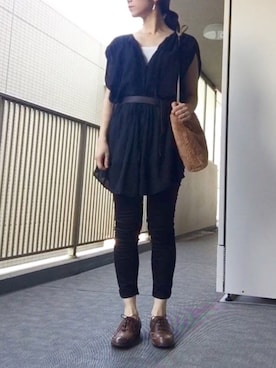 「JOHNNY MOKE（ジョニーモーク）のアイテム」を使った、すぎこさん（レディース・157cm）の秋コーディネート