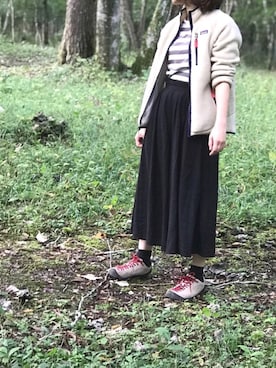 「アウトドアミックス」｜すぎこさん（レディース・157cm）の秋コーディネート