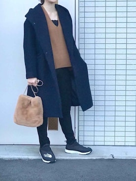 「ヌプシ」｜「アイテム（アクセサリー）」を使った、すぎこさん（レディース・157cm）の冬コーディネート