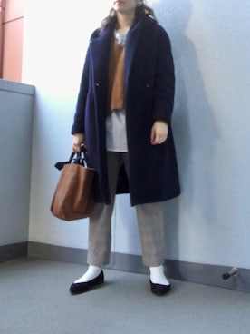 「JOURNAL STANDARD relume（ジャーナルスタンダード　レリューム）のアイテム（その他アウター）」を使った、すぎこさん（レディース・157cm）の冬コーディネート
