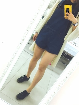 「New look（ニュールック）のアイテム（オールインワン・サロペット）」を使った、HelloAspiraionさん（レディース・168cm）の夏コーディネート