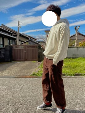 「SENSE OF PLACE by URBAN RESEAR」｜「アイテム（スウェット）」を使った、たかやさん（メンズ・179cm）の春コーディネート