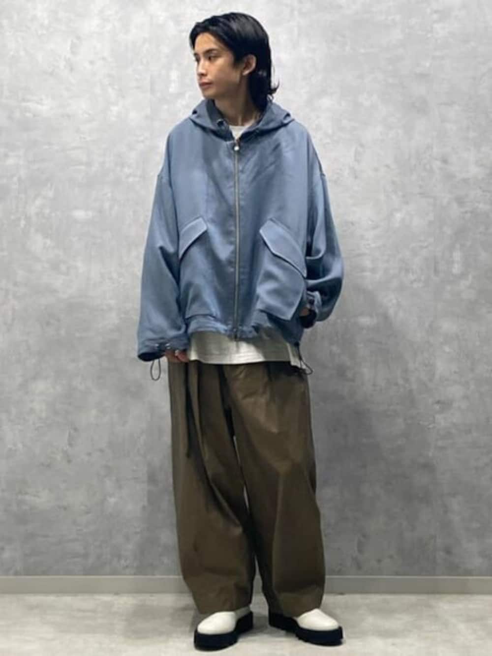 メゾンスペシャル プライムオーバージップツイルフードブルゾン ユニセックスアイテム》プライムオーバージップツイルフード