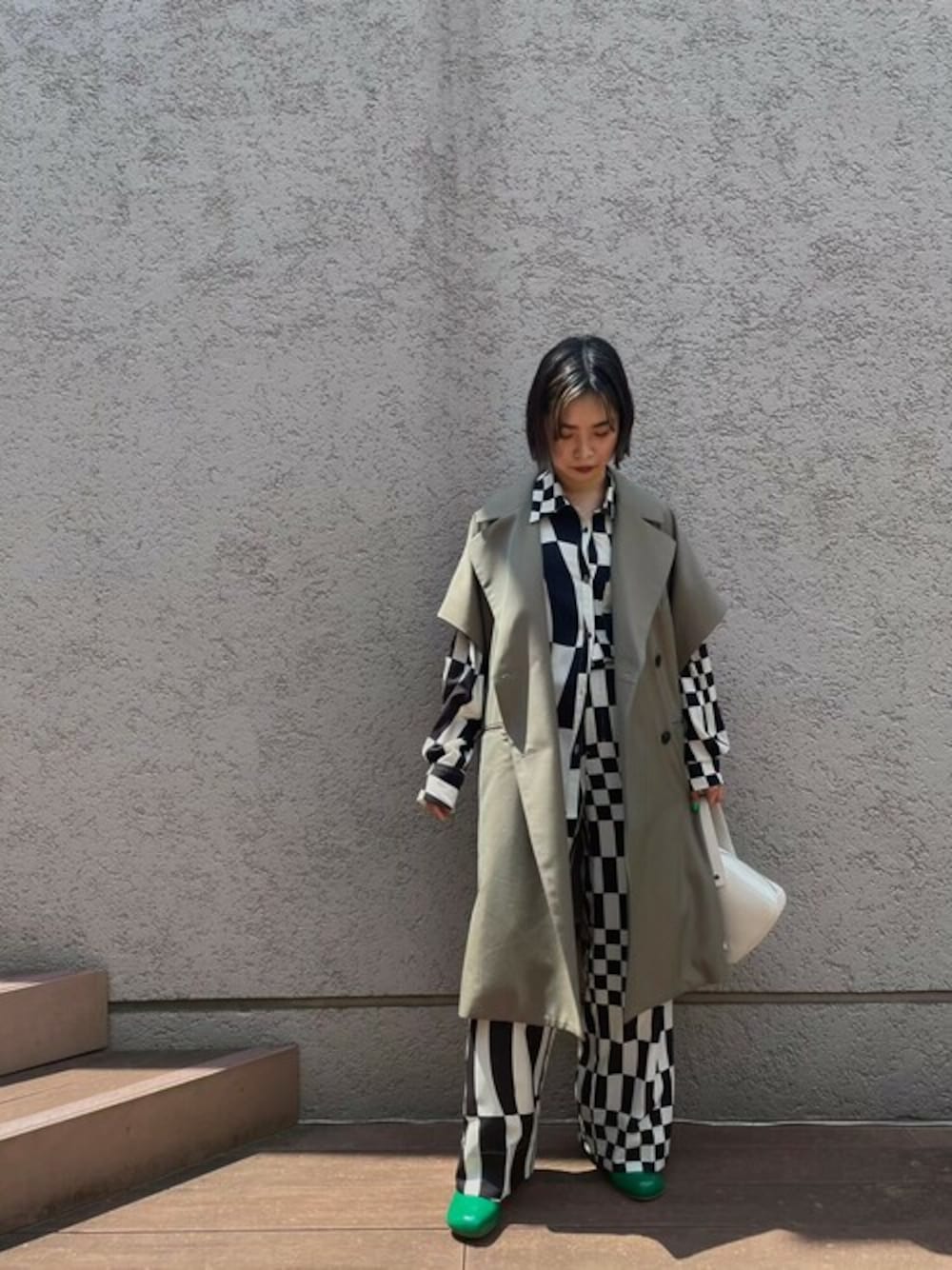 MAISON SPECIAL ハイカウントオーバージレ カーキ STUDIOUS - Maison Special ハイカウントオーバージレ カーキ