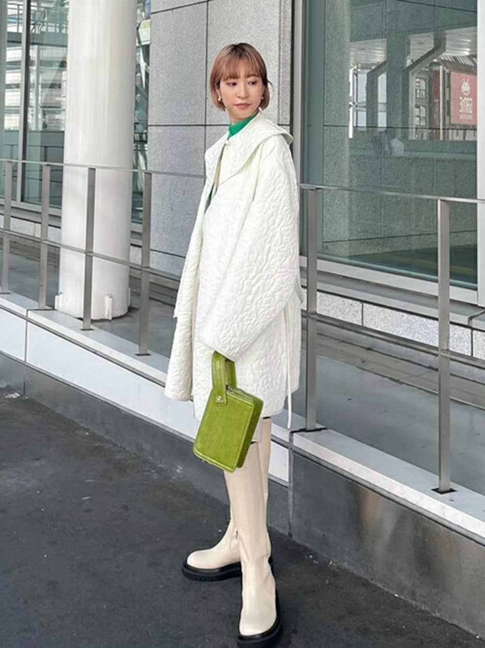 MAISON SPECIAL（メゾンスペシャル）の「ビッグカラーキルトブルゾン