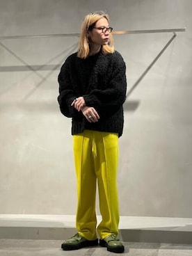 「アイテム（ローファー、グリーン系）」を使った、MAISON SPECIALさん（メンズ・175cm）の秋コーディネート