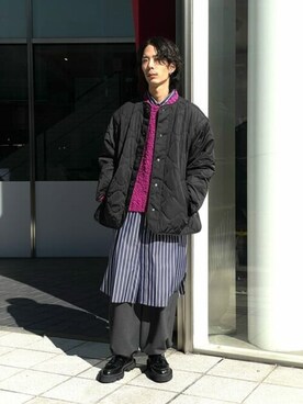 「冬トレンド2021」｜MAISON SPECIALさん（メンズ・175cm）の秋コーディネート