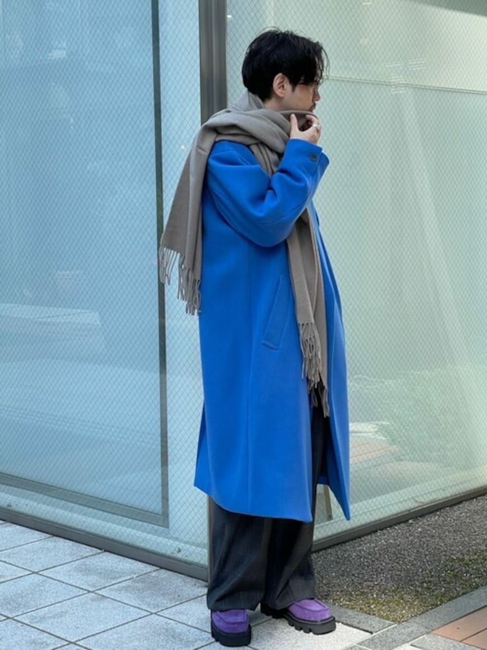 ユニセックスアイテム》SUPER120Sカシミヤ混プライムオーバー