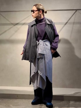 「冬トレンド2021」｜MAISON SPECIALさん（メンズ・175cm）の冬コーディネート