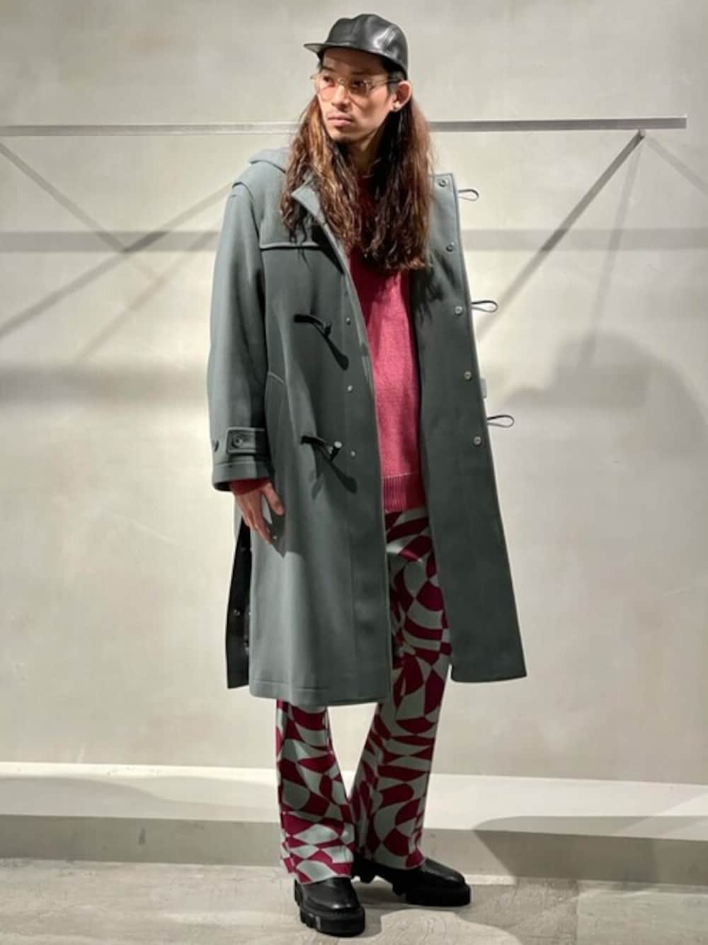 ユニセックスアイテム》SUPER160Sピュアウールダブルクロスメルトン