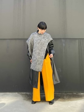 「MAISON SPECIAL（メゾンスペシャル）のアイテム（モッズコート）」を使った、MAISON SPECIALさん（レディース・160cm）の冬コーディネート