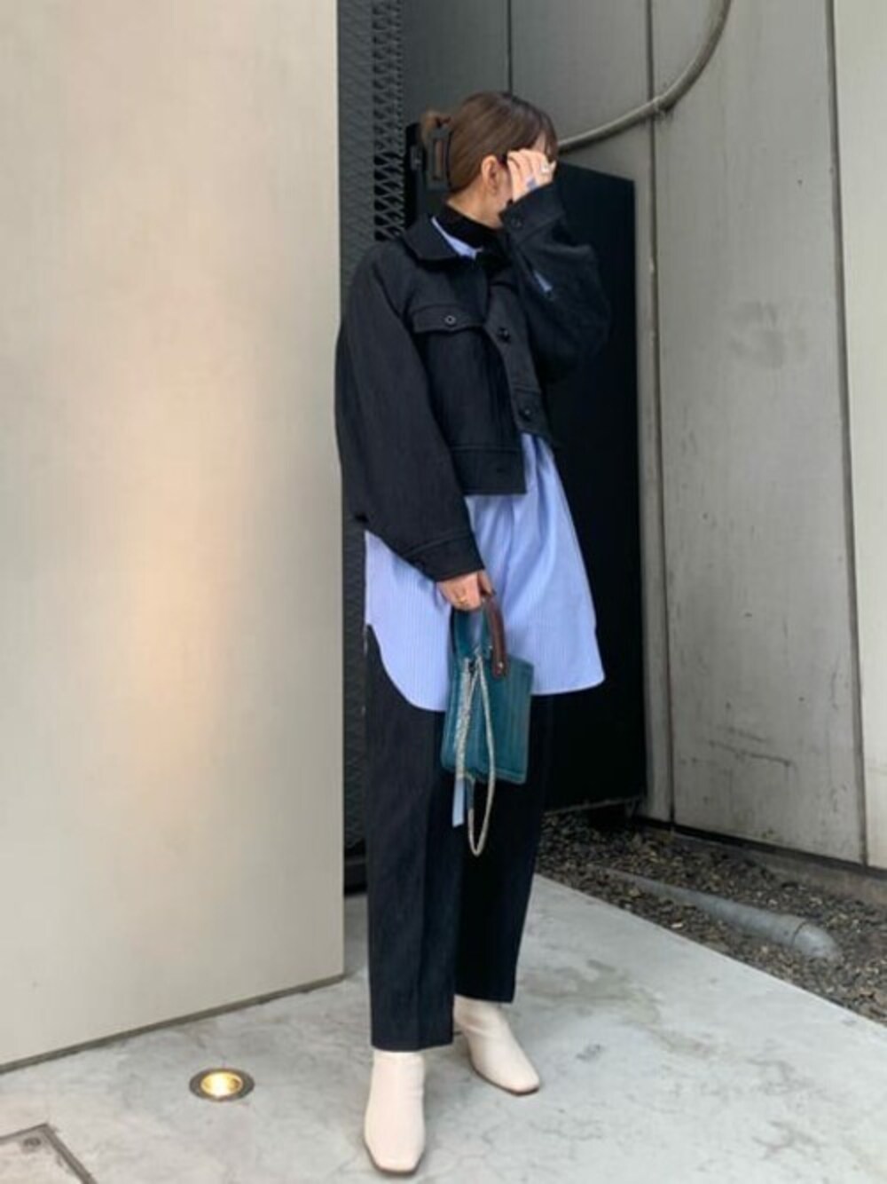 極美品✨️メゾンスペシャル　モアレジャガードブルゾン　黒　人気完売品 MAISON SPECIAL（メゾンスペシャル）の「モアレジャガード