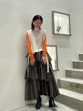 MAISON SPECIALさん（レディース・157cm）の冬コーディネート