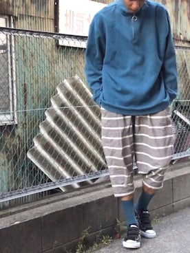 「CONVERSE（コンバース）のconverse コンバース ALL STAR V-3 OX オールスター V-3 オックス 32168741 BLACK（スニーカー）」を使った、TenMuさん（メンズ・177cm）の春コーディネート
