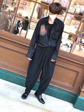 「BEAMS（ビームス）のアイテム（スリッポン）」を使った、TenMuさん（メンズ・177cm）の春コーディネート