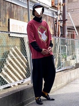 「やっぱりストリートが好き」｜「アイテム（スリッポン）」を使った、TenMuさん（メンズ・177cm）の秋コーディネート