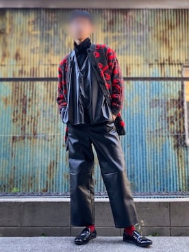 「BEAMS（ビームス）のアイテム（スリッポン）」を使った、TenMuさん（メンズ・177cm）の秋コーディネート