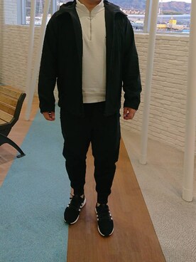 「JUNRED（ジュンレッド）のアイテム（マウンテンパーカー）」を使った、yabさん（メンズ・177cm）の春コーディネート