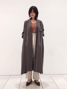 「Steven Alan（スティーブンアラン）のアイテム（ワンピース/ドレス）」を使った、佐藤 未彩さん（レディース・173cm）の秋コーディネート