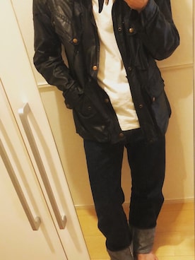 「BELSTAFF（ベルスタッフ）のアイテム（その他アウター）」を使った、papakoroさん（メンズ・167cm）の夏コーディネート