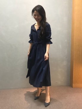 「RANDA（ランダ）のアイテム（ワンピース/ドレス）」を使った、nakamura sayakaさん（レディース・156cm）の冬コーディネート