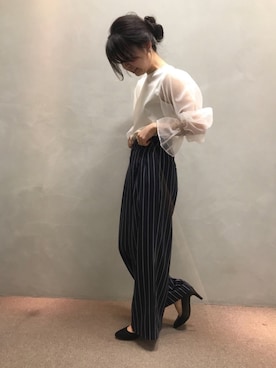 「RANDA（ランダ）のアイテム（パンプス）」を使った、nakamura sayakaさん（レディース・156cm）の春コーディネート