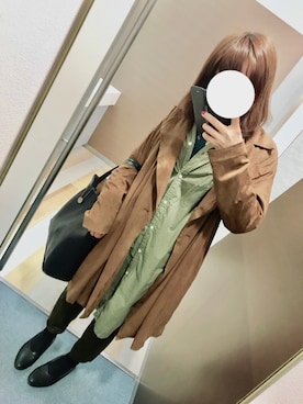 「ゆるゆる」｜「アイテム（ジャケット/アウター）」を使った、まる☺︎さん（レディース・157cm）の秋コーディネート