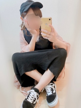 「MERLOT（メルロー）のアイテム（帽子）」を使った、まる☺︎さん（レディース・157cm）の夏コーディネート