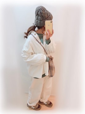 まる☺︎さん（レディース・157cm）の冬コーディネート