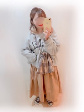 まる☺︎さん（レディース・157cm）の春コーディネート