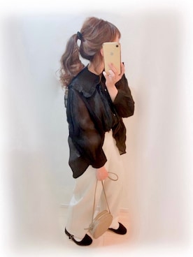 「Candy Beans（キャンディビーンズ）のアイテム」を使った、まる☺︎さん（レディース・157cm）の春コーディネート